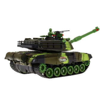 Zdalnie sterowany Czołg dla dzieci 3+ Zielony 1:18 + Pilot + Dźwięki + LED + Ruchome elementy